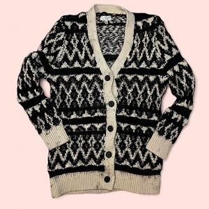 Black and white lucky brand cardigan